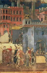 Bon gouvernement dans la ville, 1338-40 (détail)